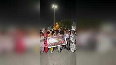 No trace after 20 days: Residents hold candle march for girl who fell into Narol sewer