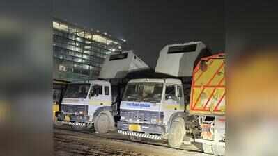 One-third of Gurgaon’s sweeping machines didn’t move at all, just 1 sweeps overnight;  75% of target area not covered