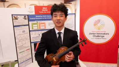 Meet Seiji Iigaya, 14, from New Jersey, used Python to model 100 violin bow-string contact points and uncover the physics of expressive playing, winning a $3,500 national science award