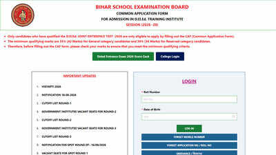 Bihar D.El.Ed spot admission 2026: Applications open November 2, check full schedule