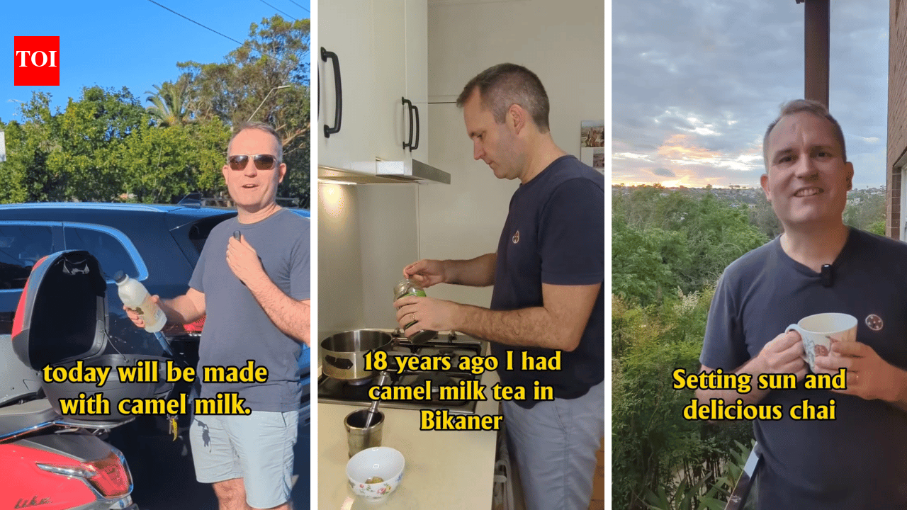 Australian man makes desi chai with camel milk, says, “I had tried this ...