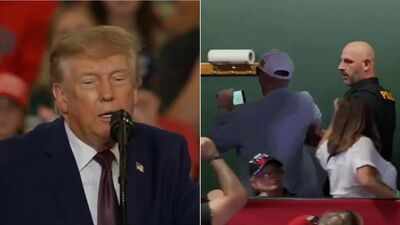 ‘$250 protesters’: Trump reacts as hecklers disrupt his rally raising slogans on Epstein - watch