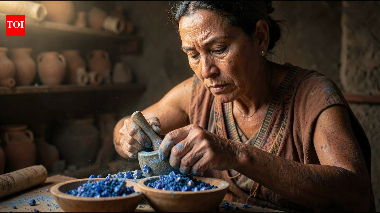 Scientists recreated 5,000-year-old Egyptian blue using 12 recipes and found why the ancient pigment can appear vivid blue, grey-green or yellow-green