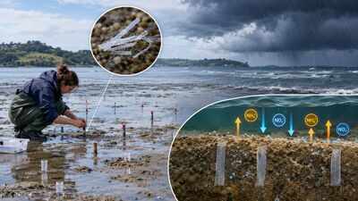 Scientists buried microscopic plastic in a New Zealand harbour to test what happened when a storm hit the seabed