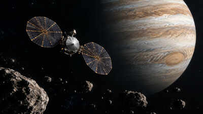 NASAのルーシーは5年間で22億マイル以上を旅し、木星の主要なトロヤ群小惑星領域に到達した最初の宇宙船となった NASAのルーシーは5年間で22億マイル以上を旅し、木星の主要なトロヤ群小惑星領域に到達した最初の宇宙船となった