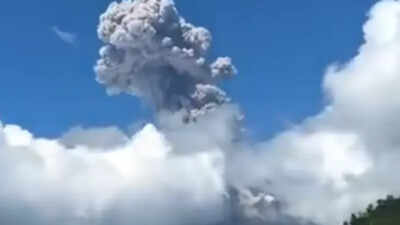 Watch: Mount Mayon volcano erupts for nearly 6 minutes in Philippines, spews ash 3 km high
