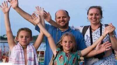 "We wanted to move in a bigger....." In 2015, a German couple came to India searching for a spiritual connection, but ended up building a home in a small Bengal town; today, they are raising two children in Krishna-conscious community