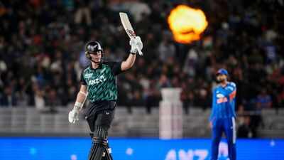 Glenn Phillips scripts history, unleashes mayhem as New Zealand smash highest-ever T20I total vs India