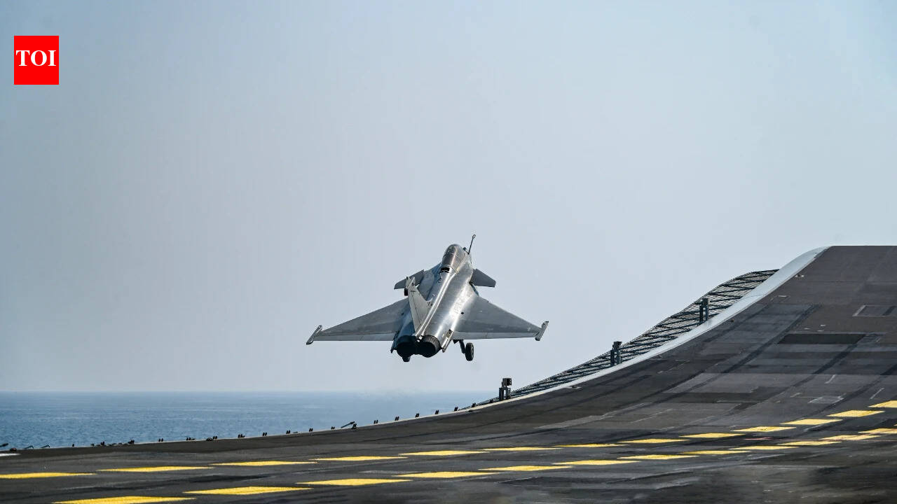In a first, Rafale Marine successfully lands on aircraft carrier INS Vikrant; trials ahead of induction of 26 Rafale-M