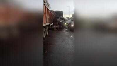 Man charred to death as two trucks collide, one catches fire in Bilaspur