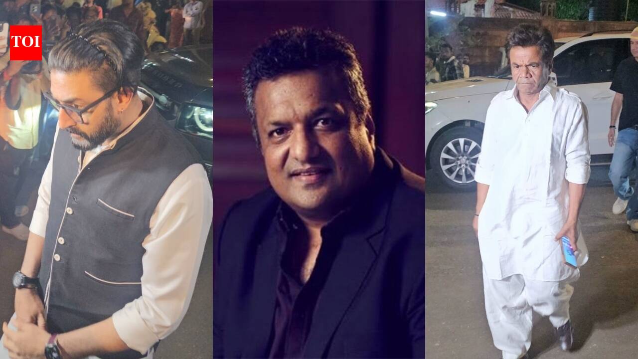 Sanjay Gupta's last rites at Versova crematorium: Abhishek, Rajpal, other celebs arrive - PICS
