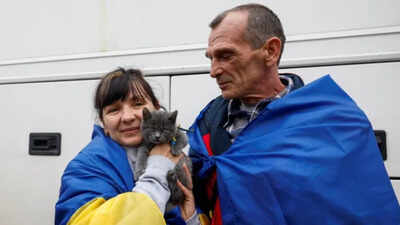 'No drones or artillery shells flying into your courtyard': Oleshky evacuees reach Ukraine after journey through Russia