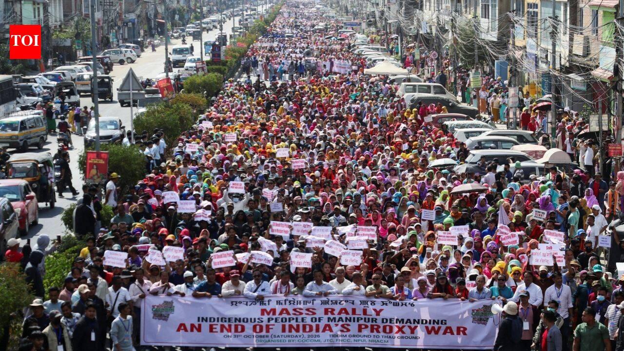 Thousands rally in Manipur against recent killings, ethnic conflict