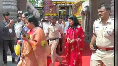 Ranya Rao’s temple visit in protocol vehicle raises questions in Karnataka