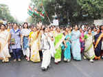 Petrol price hike: Mamata Banerjee stages protest