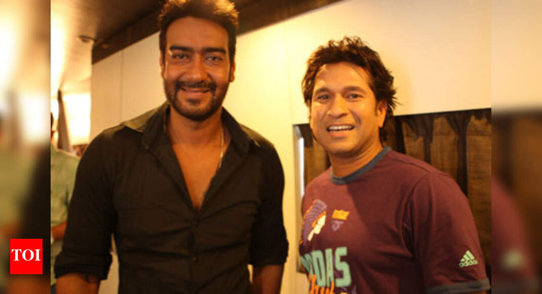 When Ajay bumped into Sachin Hindi Movie News Times of India