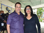 Ramesh Taurani with wife