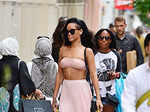Rihanna goes braless, flashes nipples!