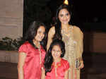 Madhoo with daughters