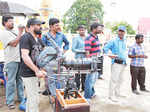 On the sets: 'Aadhi Baghavan'