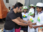 Ajay, Rohit meet Smile Foundation kids