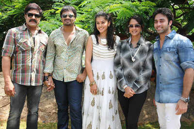 Lakshmi Manchu, Manoj and Taapsee at Navadeep's film launch in Hyderabad