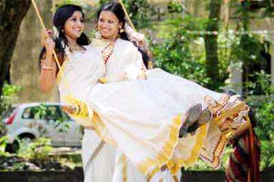 The Onam ensemble gets a fashionable twist