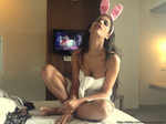 Poonam turns sexy bunny