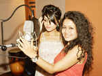 Sonu, Neha during song recording
