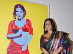 Vidya at Viveek Sharma exhibition