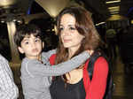 Suzanne Roshan spotted with younger son Hridhaan