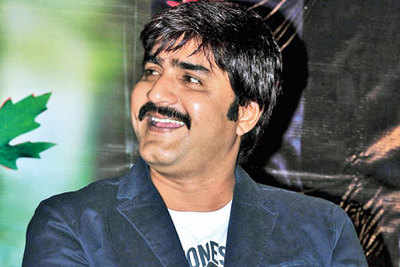Actor turned singer Srikanth at a music event for his film at an event in Hyderabad