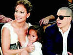 Jennifer Lopez with daughter Emme and beau Casper