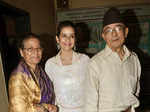 Manisha Koirala with parents