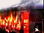 Passenger train catches fire in Karnataka