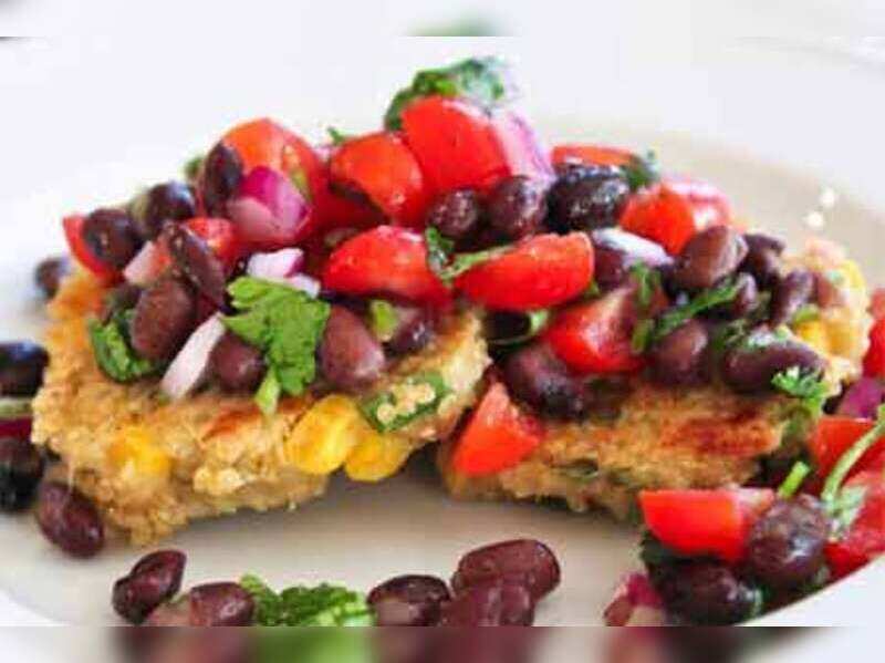 Quinoa and corn griddle cakes with black bean salsa Times of India