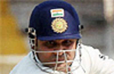 Virender Sehwag completes century of Test appearances