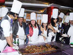 Celebs @ cake mixing event