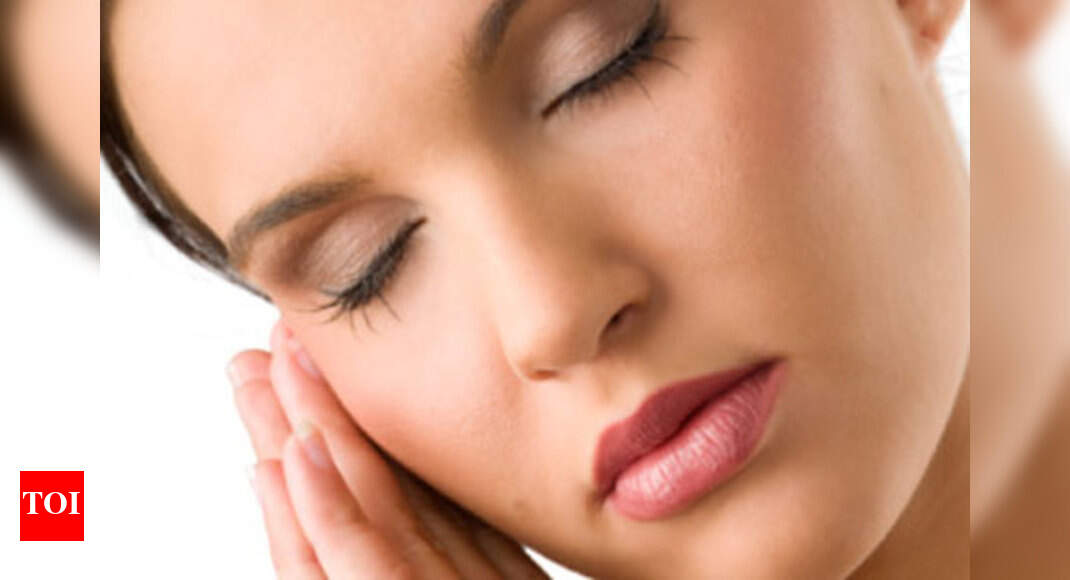 Sleeping in makeup causes skin damage Times of India