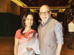 Pritish Nandy with wife