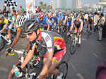 Celebs at cycling race