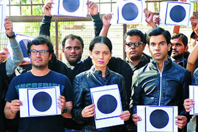 'Queen' film unit protests against Delhi gang rape
