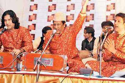 Qawwal singers Nizami Bandhu performed in Delhi