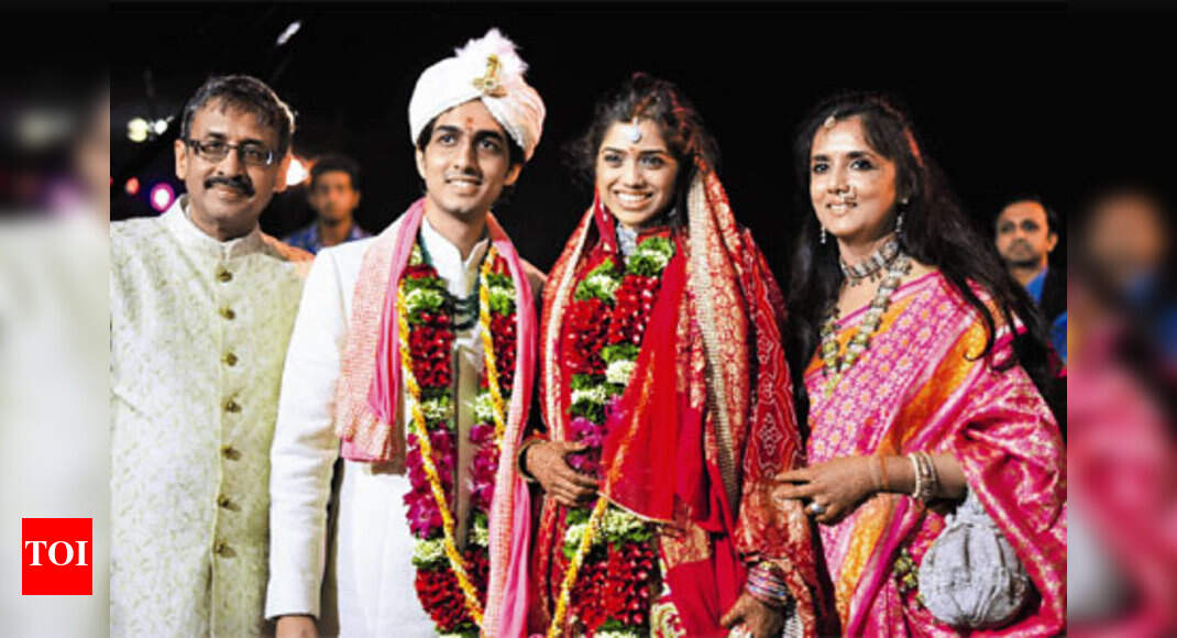 A glittering wedding reception | Events Movie News - Times of India