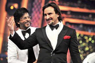 SRK and Saif at their funniest best on Filmfare night