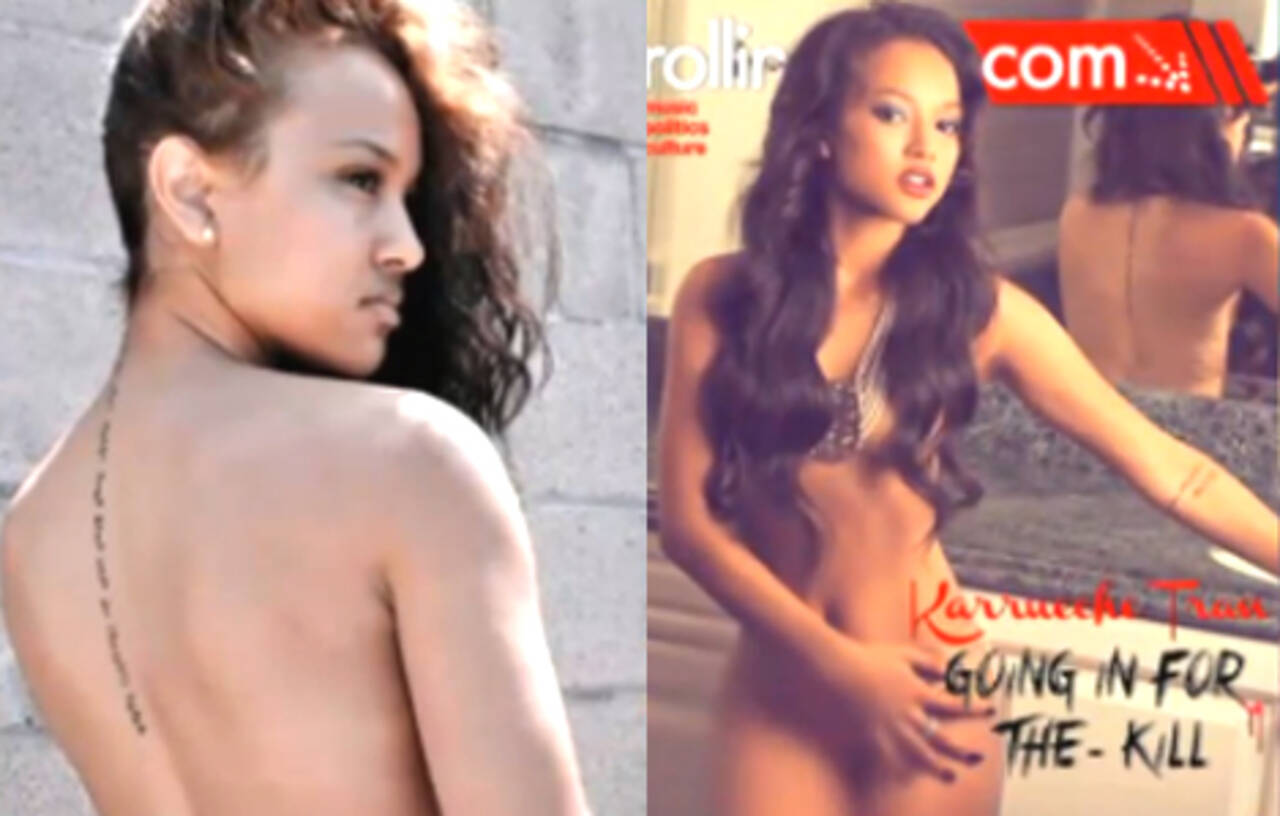 Karrueche tran topless