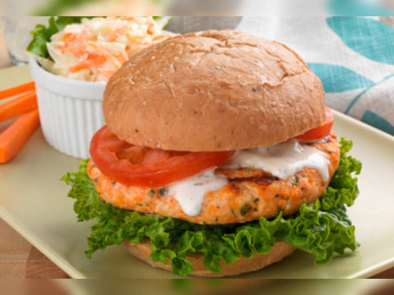 Recipe Cheesy Chicken Burger Times Of India