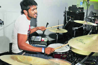 Delhi-based rock bands perform live at Blue Frog