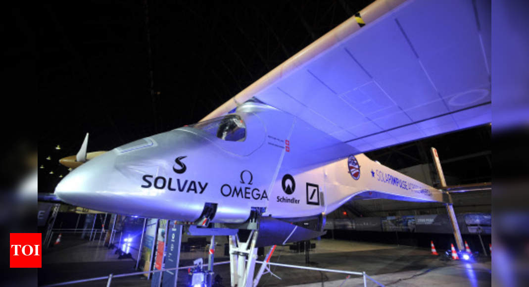 World's first solar plane to fly across US - Times of India