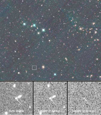Most distant supernova found by NASA's Hubble telescope